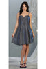 Semi Formal Short Designer Dress - ROYAL BLUE / 2