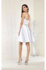 May Queen MQ1864 A Line Short Sweetheart Cocktail Dress