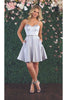 Sweetheart Cocktail Dress - SILVER / 2
