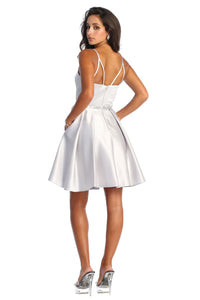 Simple Bridesmaids Short Dress