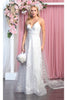 Embellished Floral Prom Dress
