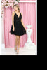 May Queen MQ1913 Glitter A Line Short Graduation Dress - BLACK / 2