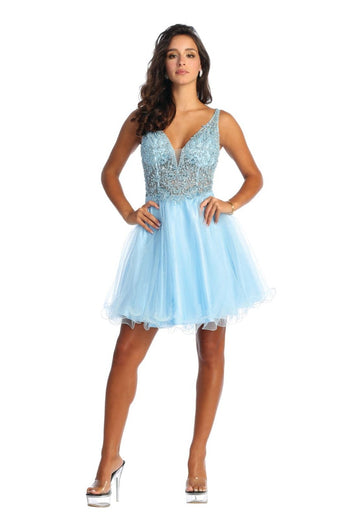 Mesh Semi Formal Dress