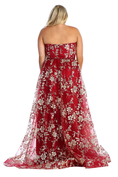 Sweetheart Boned Bodice Evening Gown