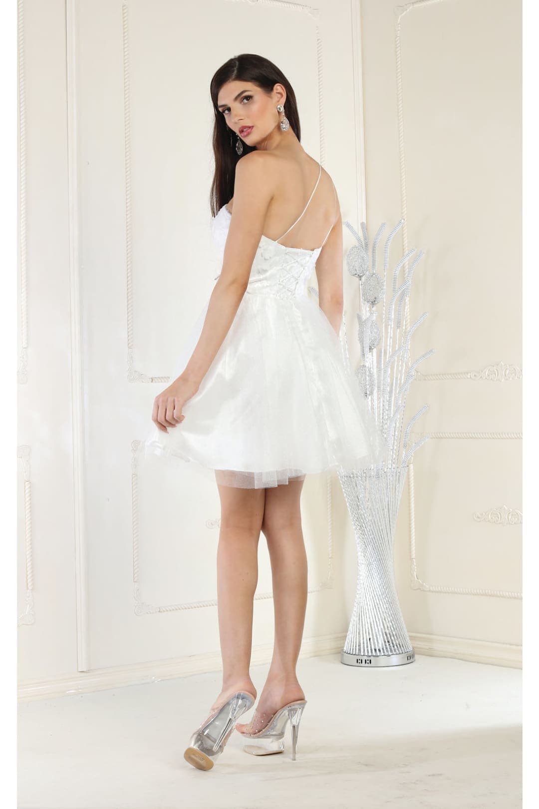 May Queen MQ1973 One Shoulder A-line Cocktail Dress