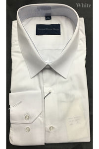 Mens White Long Sleeve Dress Shirt - S (14-14 1/2)