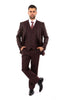 Suit to Prom - BURGUNDY 12 / US34S/W28 / EU44S/W38 - Mens Suits